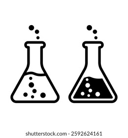 laboratory Chemistry Chemical flask icon vector design symbol templates