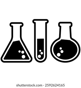 laboratory Chemistry Chemical flask icon vector design symbol templates