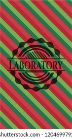 Laboratory christmas badge.