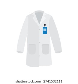 laboratory coat lab coat jacket science doctor medicine emoji symbol sign icon vector illustration isolated flat