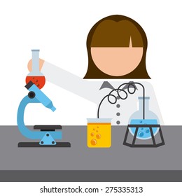 laboratory concept design, vector illustration eps10 graphic 