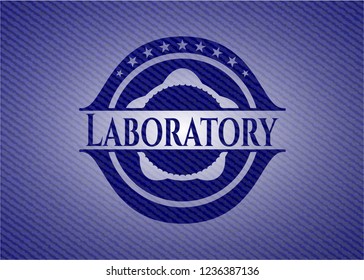 Laboratory denim background