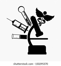 laboratory design over white background vector illustration 
