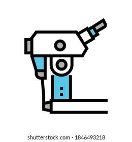 laboratory digital microscope color icon vector. laboratory digital microscope sign. isolated symbol illustration