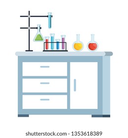 laboratory drawer isolated icon