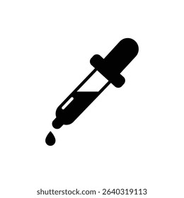 Laboratory Dropper with Liquid Sample for Science and Medicine