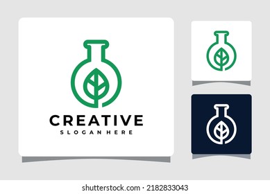 Laboratory Ecology Logo Template Design Inspiration
