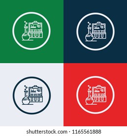 Laboratory equipment icon