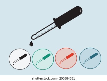 Laboratory equipment icon set