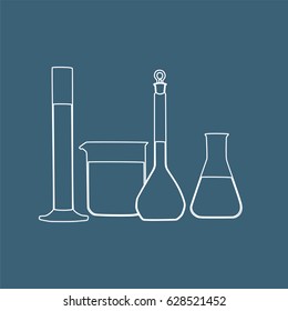 Laboratory equipment icon, vector illustration design. Education objects collection.