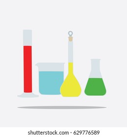Laboratory equipment icon, vector illustration design. Education objects collection.