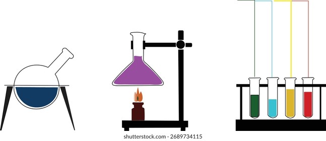 Equipamento de laboratório para experiências e pesquisas científicas