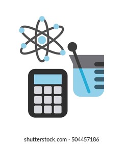 laboratory equipment set line icons vector illustration design