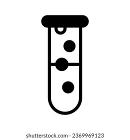 A laboratory equipment for trendy style vector test tube icon