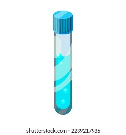 Laboratory equipment vector illustration. Test tube, medical equipment on white background