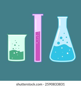 Laboratory Experiment Tools Icon Set