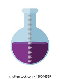 Laboratory Flask design. Science icon. vector graphic