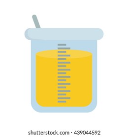 Laboratory Flask design. Science icon. vector graphic