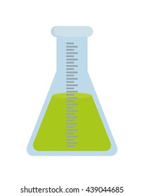 Laboratory Flask design. Science icon. vector graphic