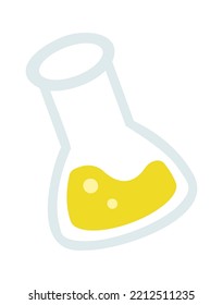Laboratory flask flat icon Glassware and labware