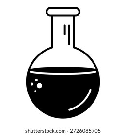 Laboratory flask icon. Chemical flask icon