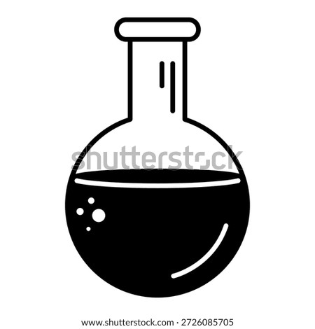 Laboratory flask icon. Chemical flask icon