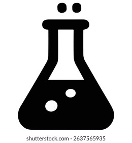 Laboratory flask icon for science, chemistry, and experiments.