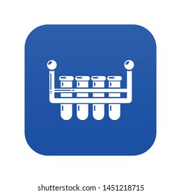 Laboratory flask icon. Simple illustration of laboratory flask vector icon for web