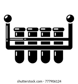 Laboratory flask icon. Simple illustration of laboratory flask vector icon for web