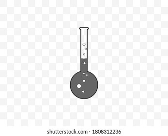 Laboratory, flask icon. Vector illustration, flat design.