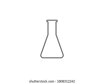 Laboratory, flask icon. Vector illustration, flat design.