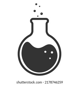 Laboratory flask icon. Vector illustration