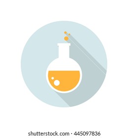 laboratory flask icon. vector illustration