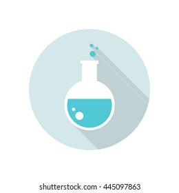 laboratory flask icon. vector illustration