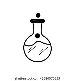 Laboratory Flask icon vector stock illustration