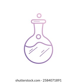 Laboratory Flask icon vector stock illustration