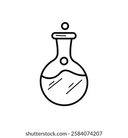 Laboratory Flask icon vector stock illustration