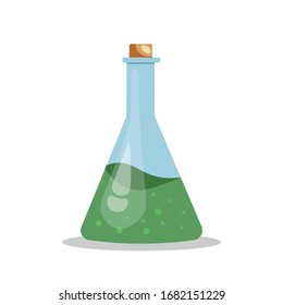 laboratory flask illustration design element. flat icon.. test tube flat icon.