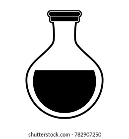 Laboratory flask isolated