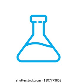 Laboratory Flask line vector icon. Symbol from set Icons for your interface. Isolated on white background