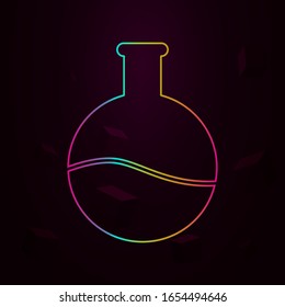 laboratory flask nolan style icon. Simple thin line, outline vector of web icons for ui and ux, website or mobile application