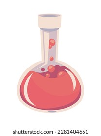 laboratory flask sample, science design