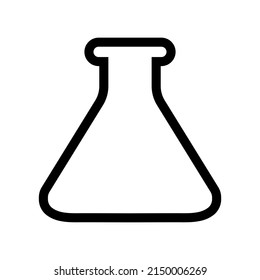 Laboratory flask sign.Test tube vector icon flat style