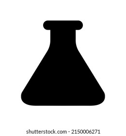 Laboratory flask sign.Test tube vector icon flat style