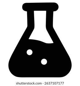 Laboratory flask used in experiments