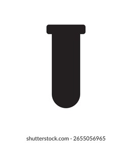 Laboratory Flask Vector – Flat Black Chemistry Symbol