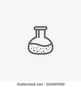 laboratory flask vector icon
