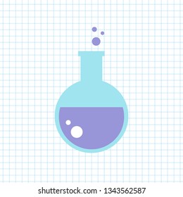 laboratory flask vector icon