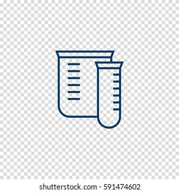 laboratory flask vector icon
