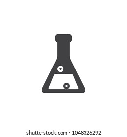 Laboratory flask vector icon. filled flat sign for mobile concept and web design. Test tube simple solid icon. Science symbol, logo illustration. Pixel perfect vector graphics